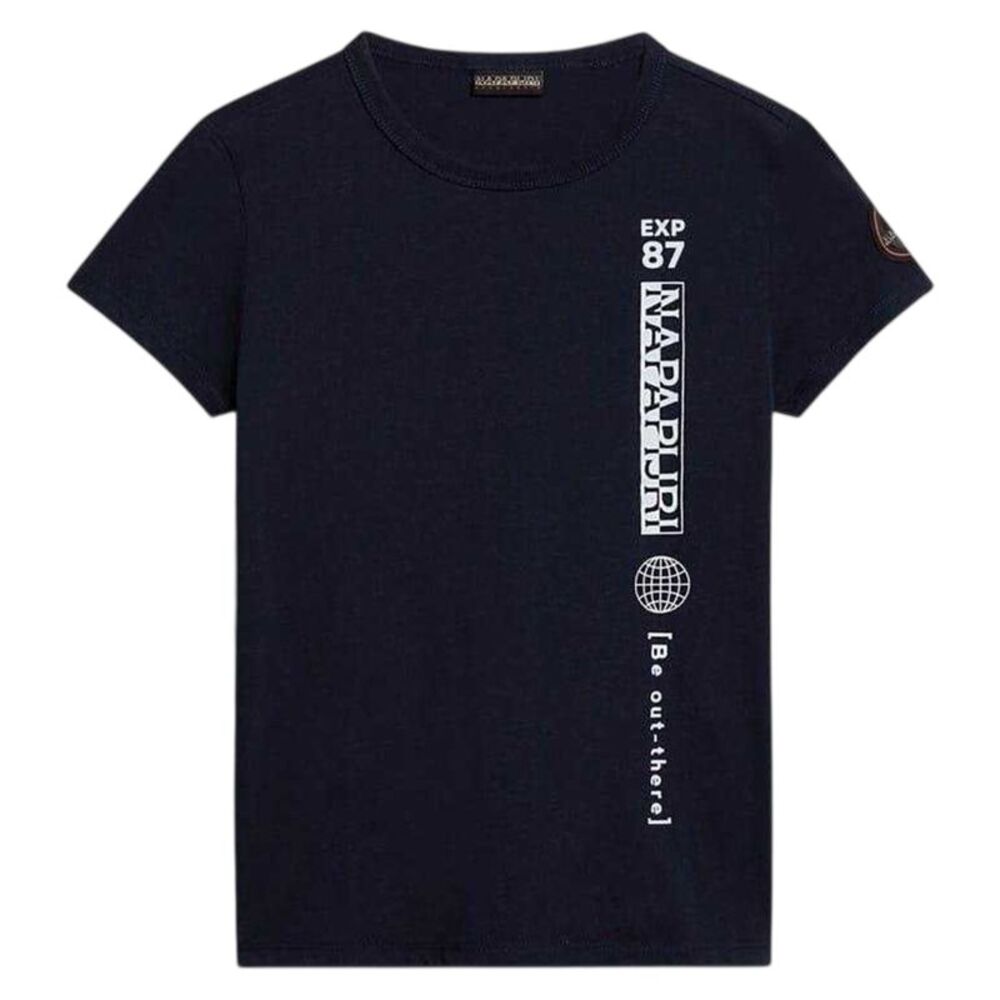 Napapijri Childrens/Kids Text Crew Neck / Navy Blue